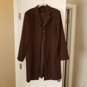 🦄 NWOT Valerie Stevens brown duster 3 btn size 2X